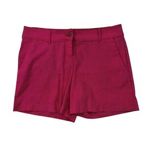 Isaac Mizrahi New York Shorts Magenta Polka‎ Dot Pockets Career Casual Size 10